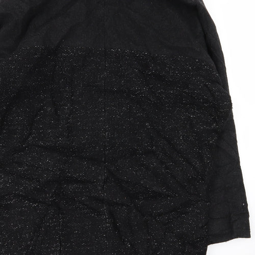 Topshop Womens Black   Overcoat Coat Size 8