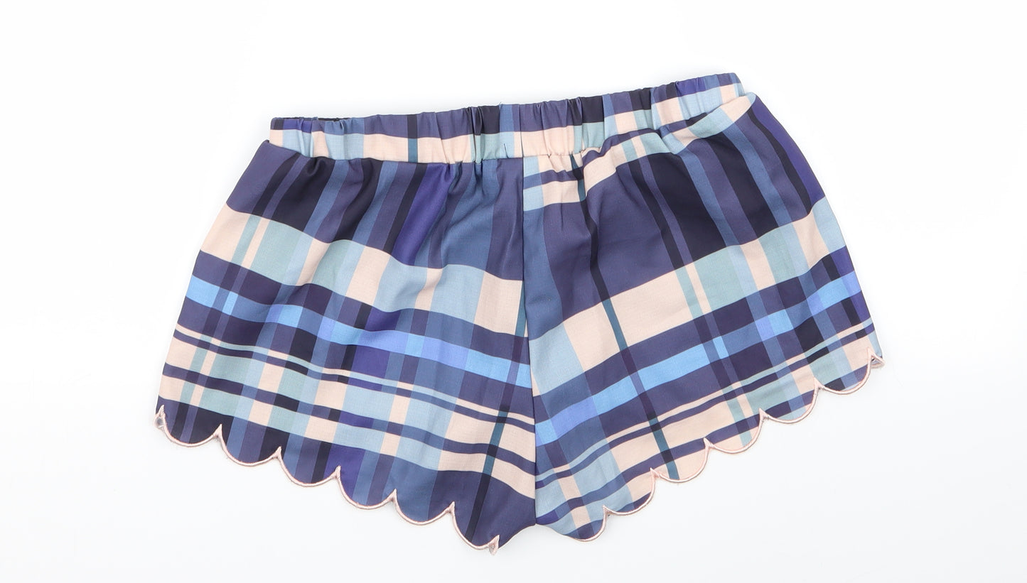 SheIn Womens Multicoloured Check  Cami Pyjama Pants Size S  - shorts
