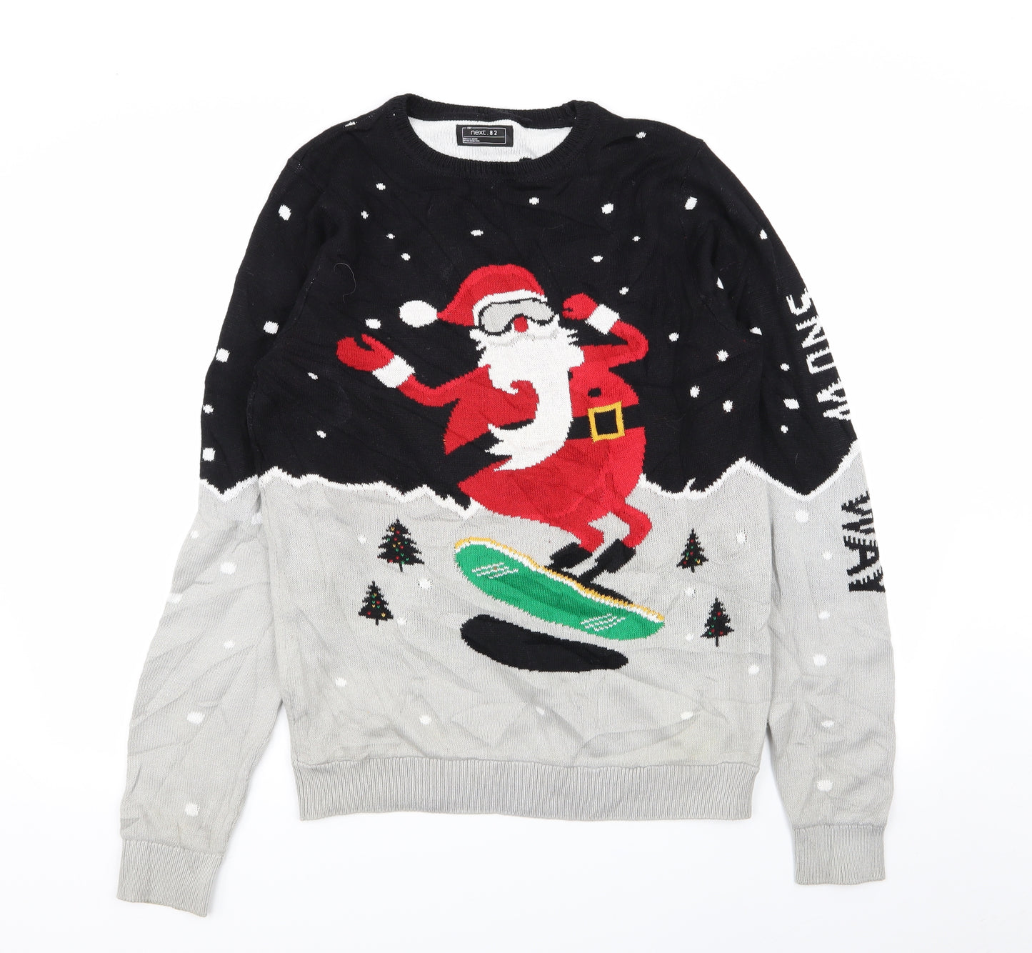 NEXT Boys Multicoloured Geometric  Pullover Jumper Size 16 Years  - Christmas Jumper