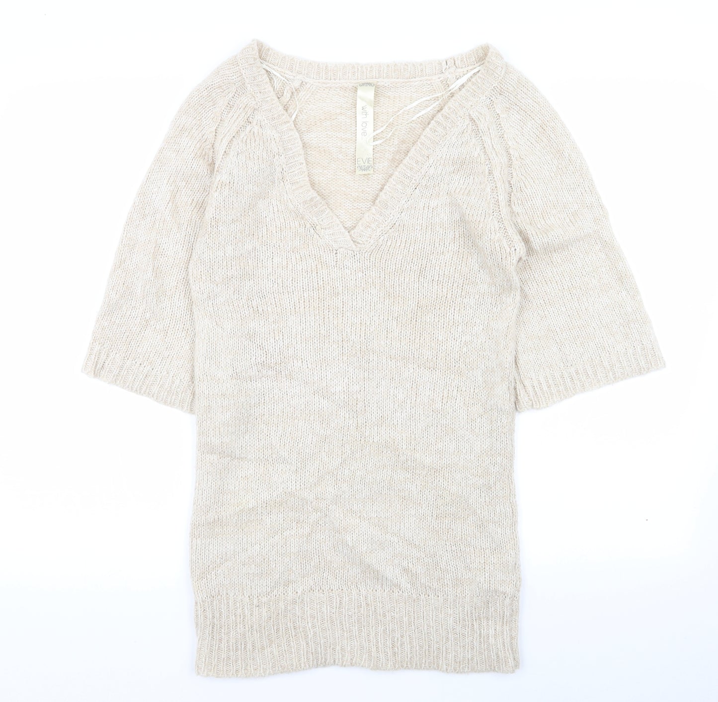 evie Womens Beige   Pullover Jumper Size 10