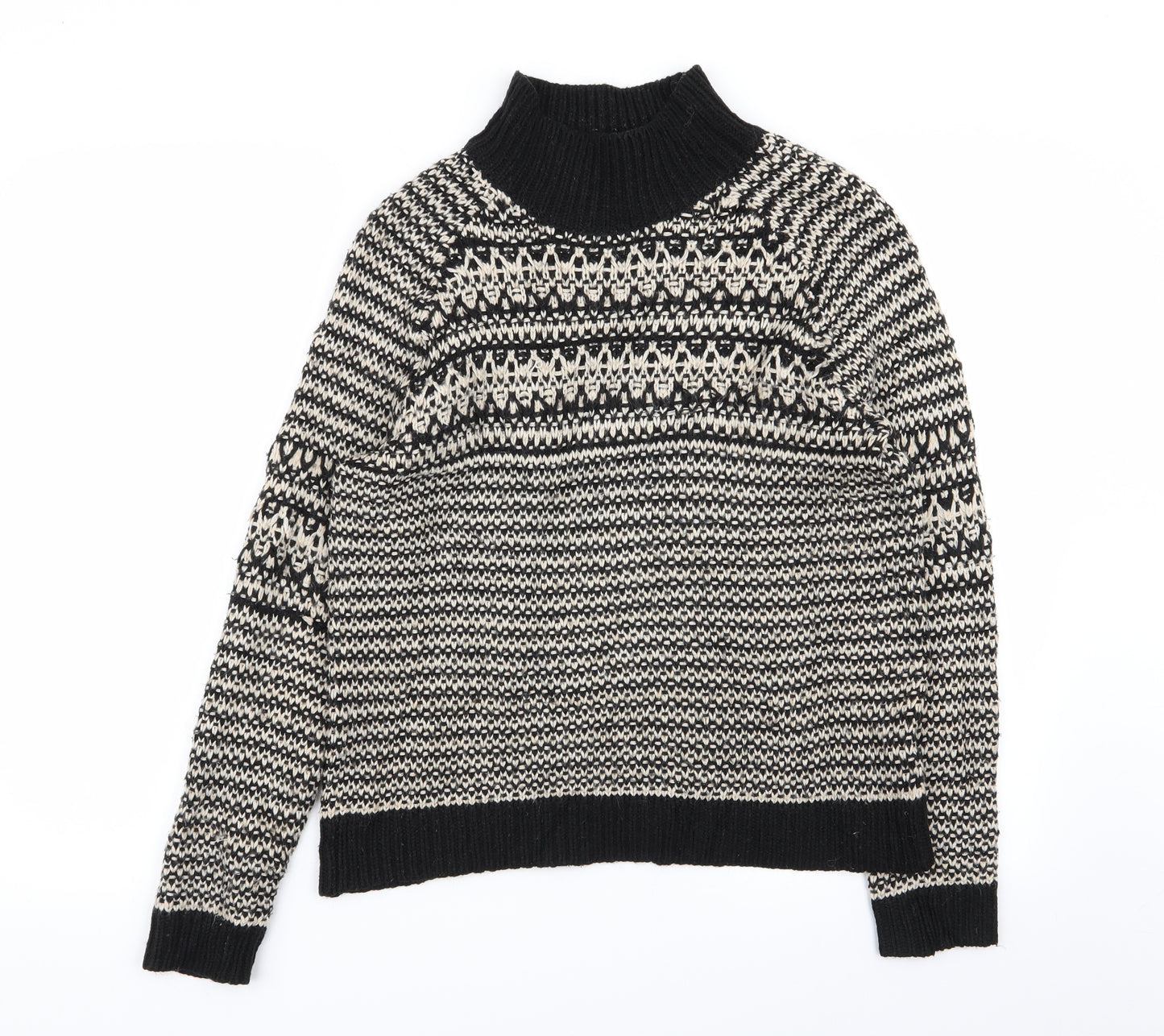 M&S Womens Multicoloured Geometric  Pullover Jumper Size 10