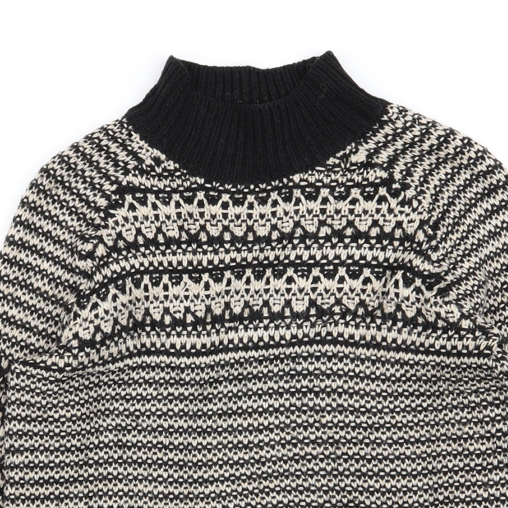 M&S Womens Multicoloured Geometric  Pullover Jumper Size 10