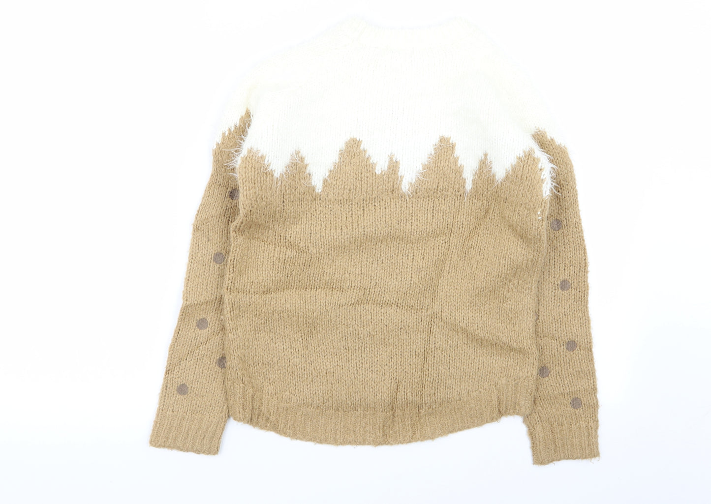 NEXT Girls Multicoloured Polka Dot  Pullover Jumper Size 10 Years  - Christmas Jumper