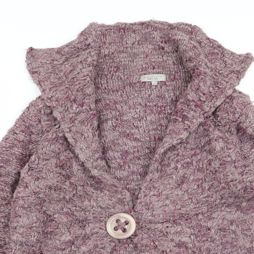Per Una Womens Purple   Cardigan Jumper Size M