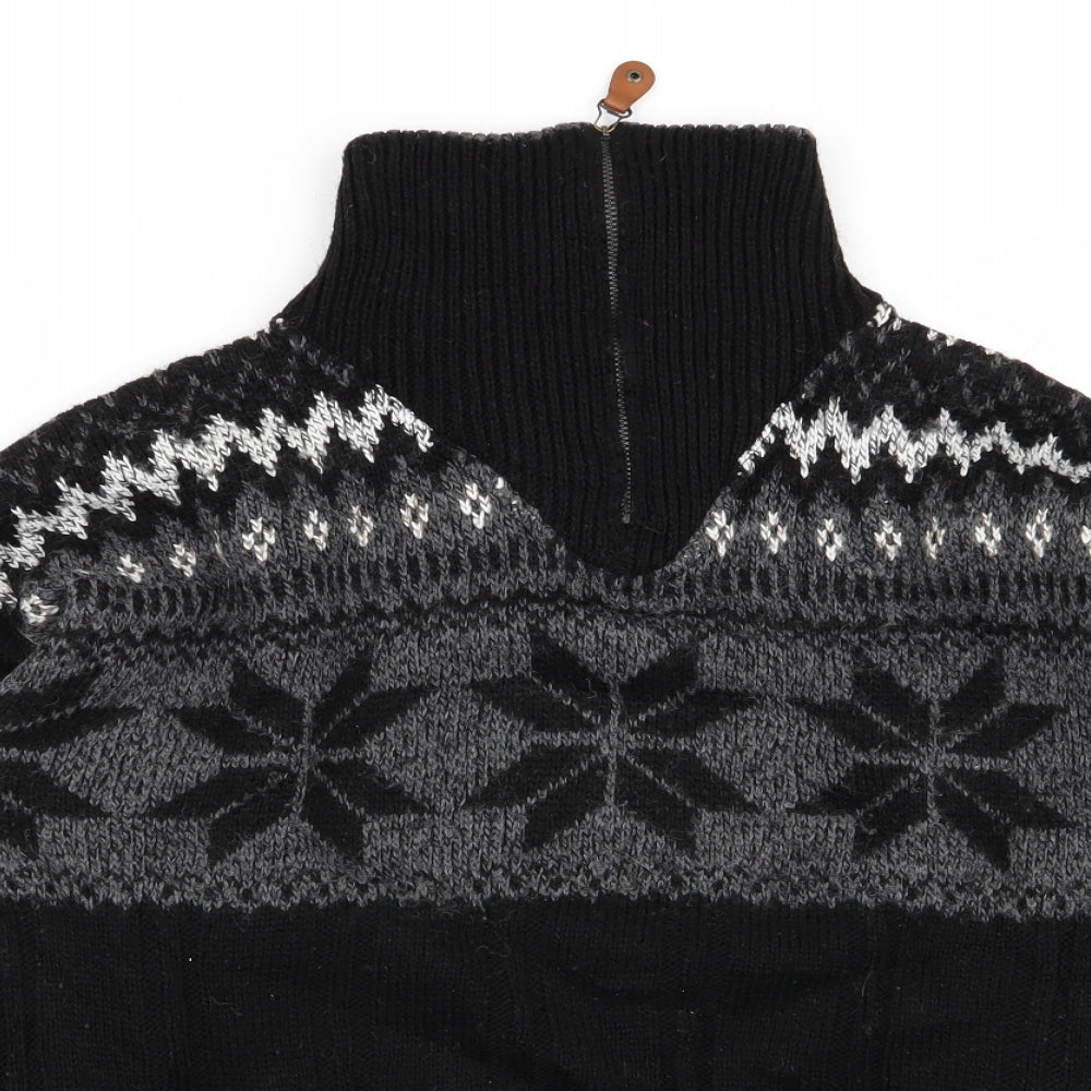 canda Mens Multicoloured Geometric  Pullover Jumper Size M