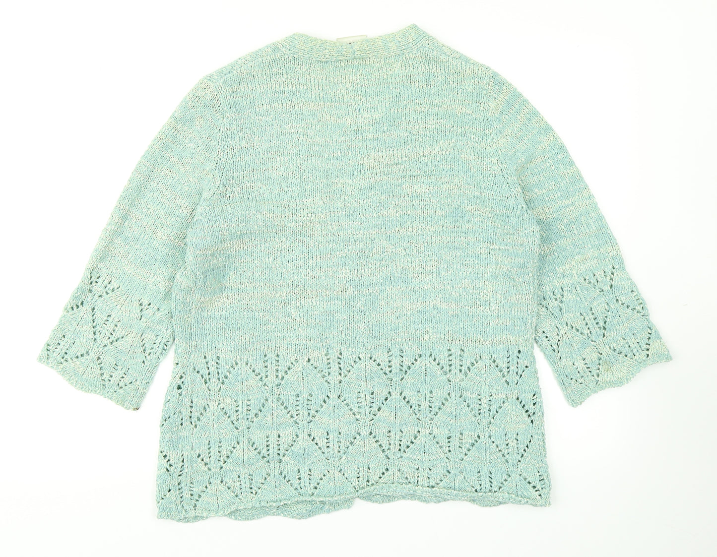 Eastex Womens Green  Knit Cardigan Jumper Size 12