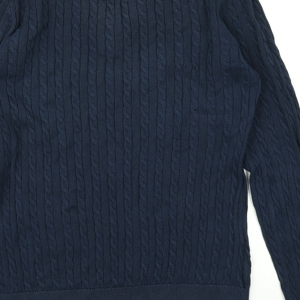 Polo Ralph Lauren Womens Blue  Knit Pullover Jumper Size 2XL