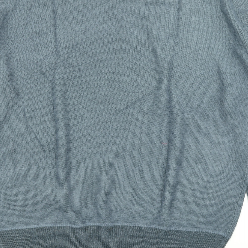 One Valley Mens Blue  Knit Pullover Jumper Size XL