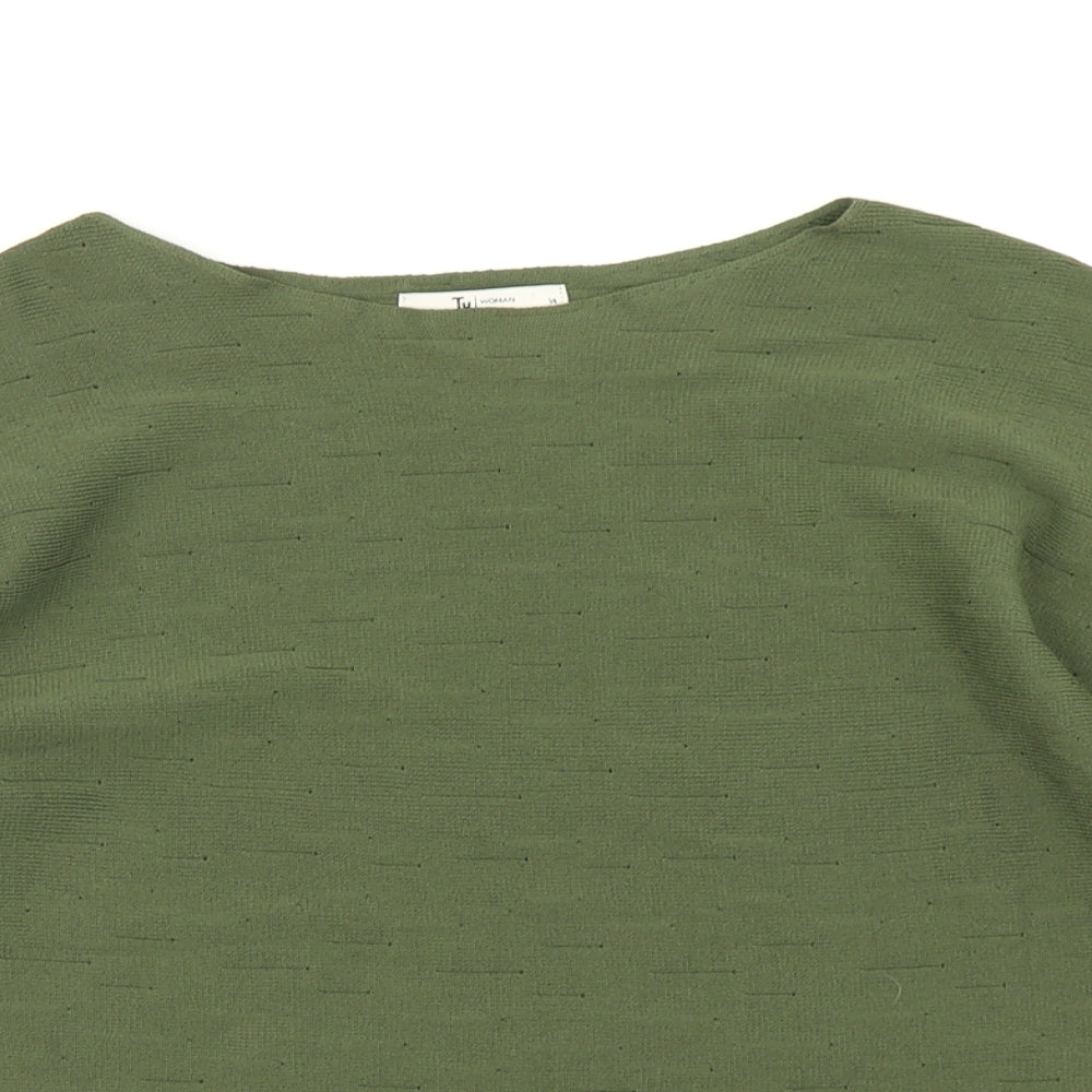 TU Womens Green   Basic T-Shirt Size 14
