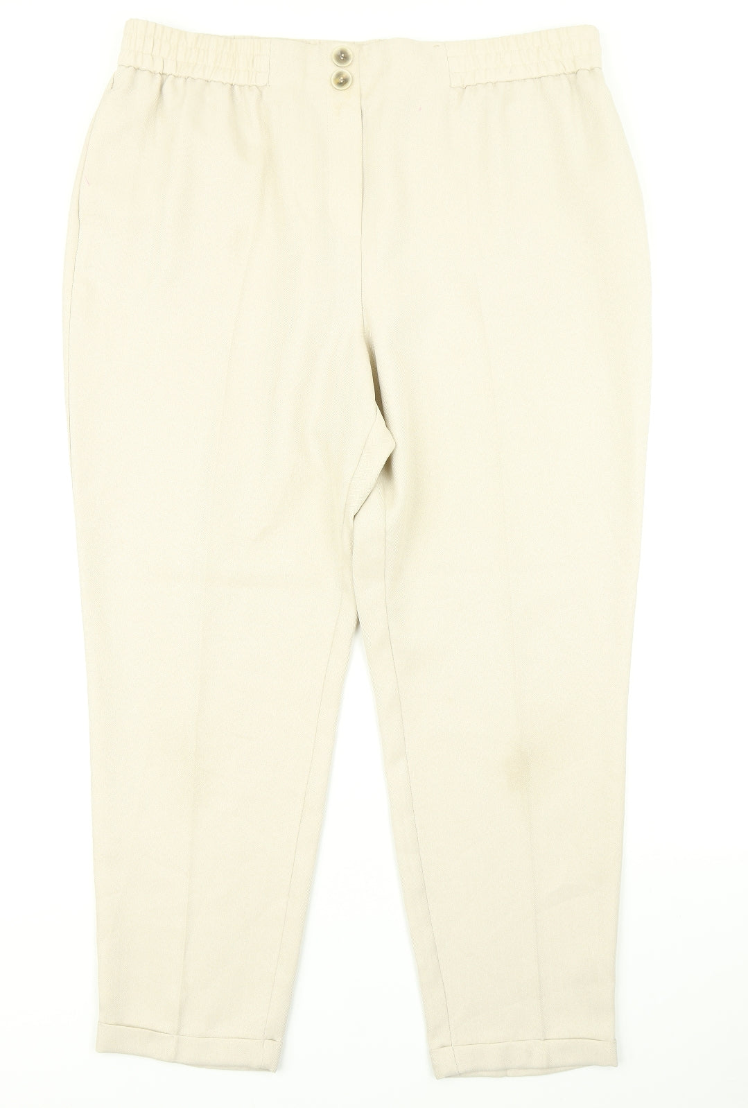 TU Womens Beige Herringbone  Dress Pants Trousers Size 18 L24 in