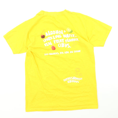 Fruit of the Loom Womens Yellow   Basic T-Shirt Size S