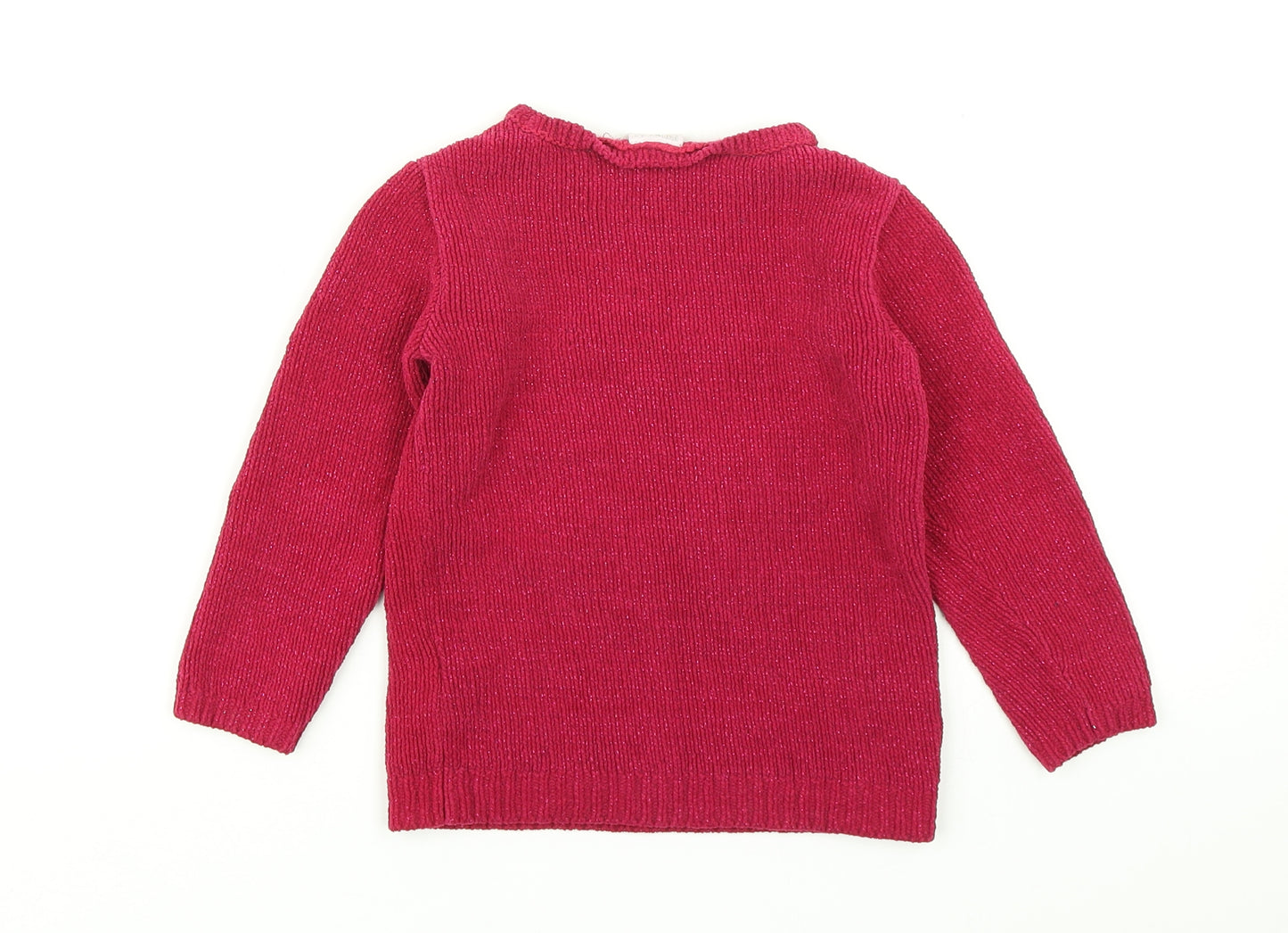 F&F Girls Pink   Pullover Jumper Size 3-4 Years