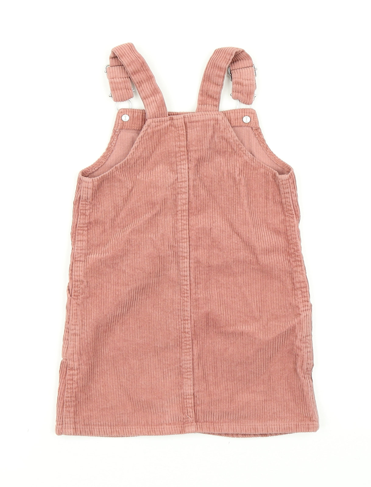 Denim Co Girls Pink  Corduroy Pinafore/Dungaree Dress  Size 3-4 Years