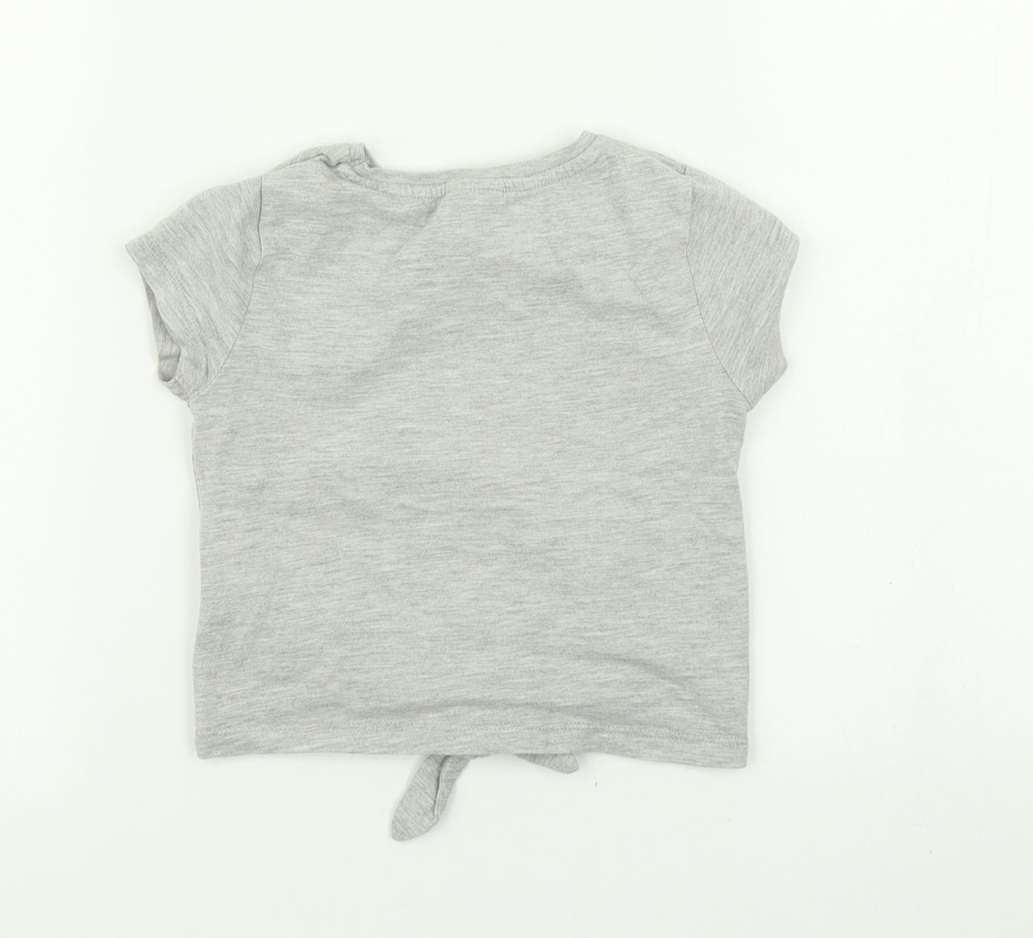 F&F Girls Grey   Basic T-Shirt Size 3-4 Years