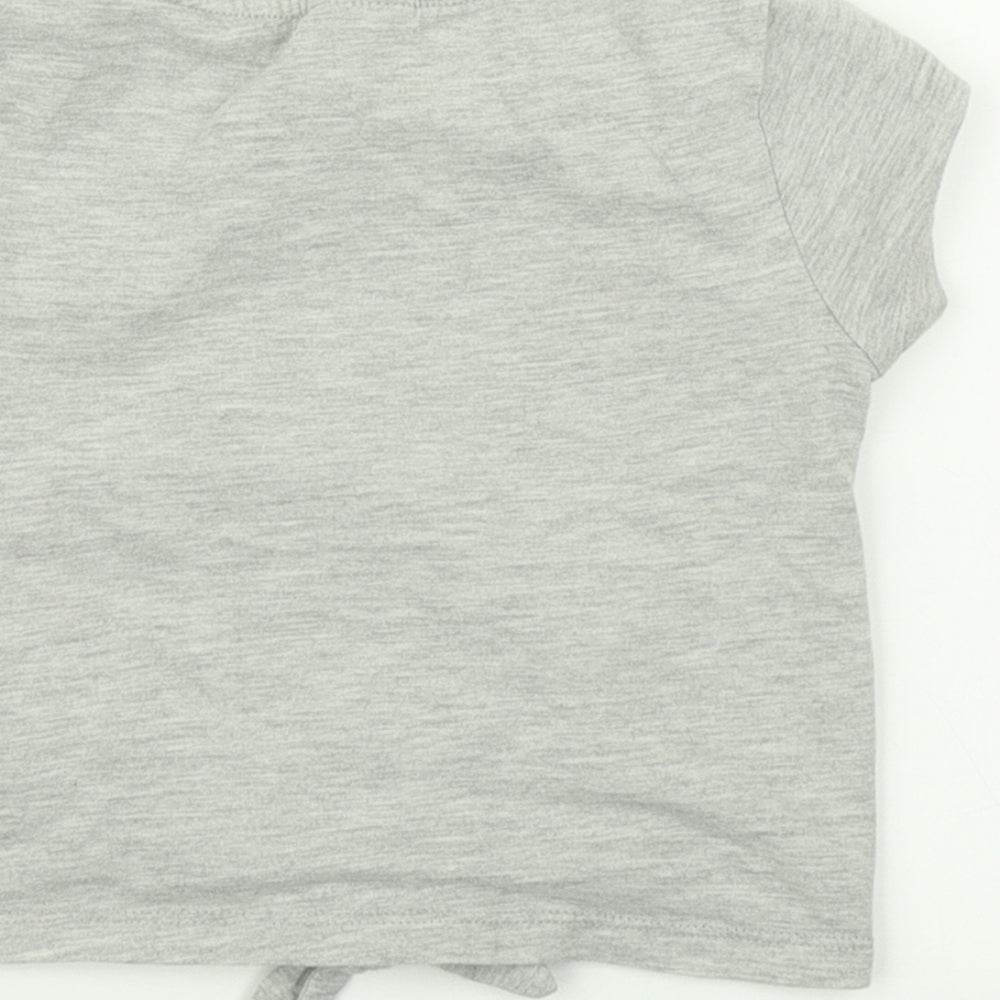 F&F Girls Grey   Basic T-Shirt Size 3-4 Years
