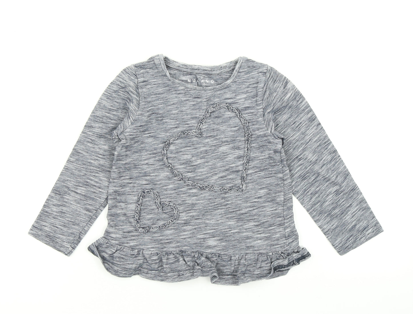 Nutmeg Girls Blue   Basic T-Shirt Size 3-4 Years