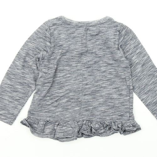 Nutmeg Girls Blue   Basic T-Shirt Size 3-4 Years