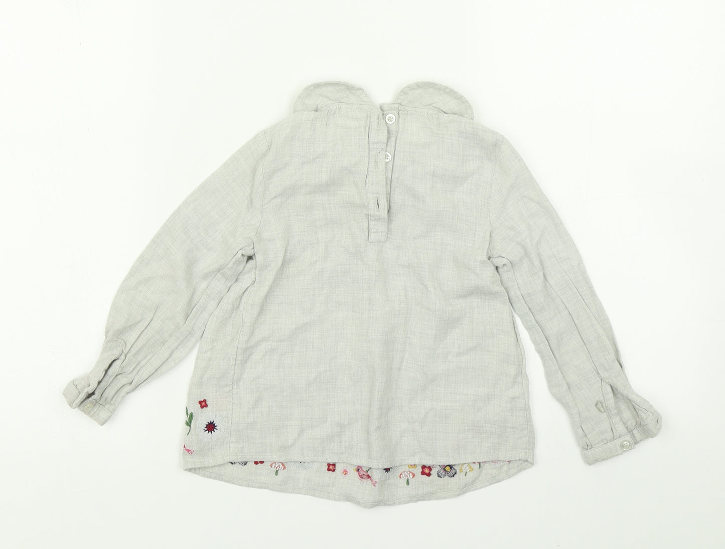 F&F Girls Grey   Basic Blouse Size 3-4 Years
