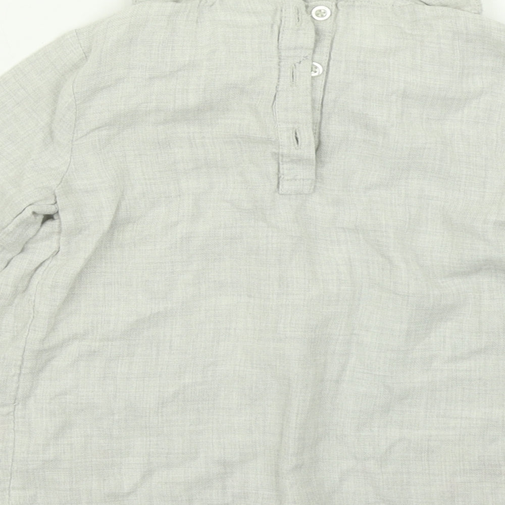 F&F Girls Grey   Basic Blouse Size 3-4 Years