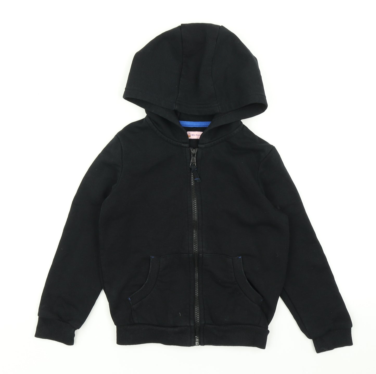 George Girls Black   Full Zip Hoodie Size 5-6 Years