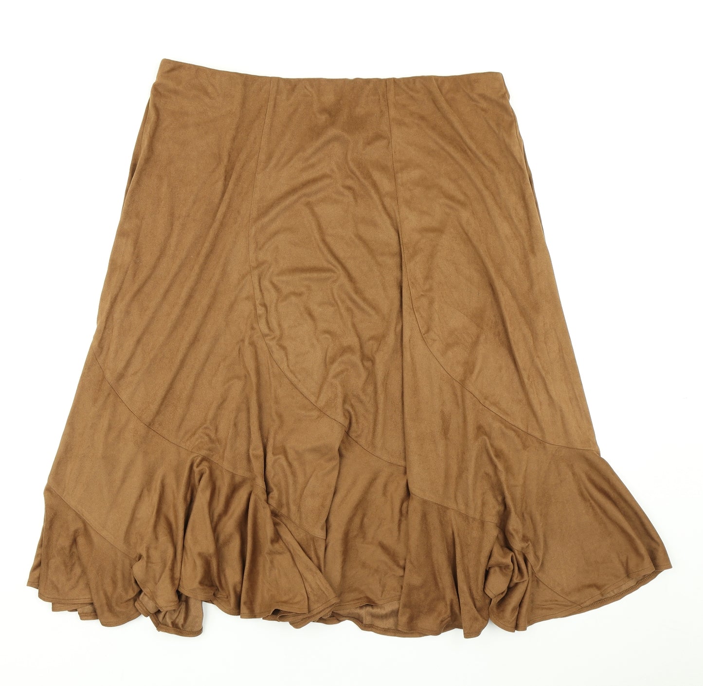 Damart Womens Brown   Flare Skirt Size 22