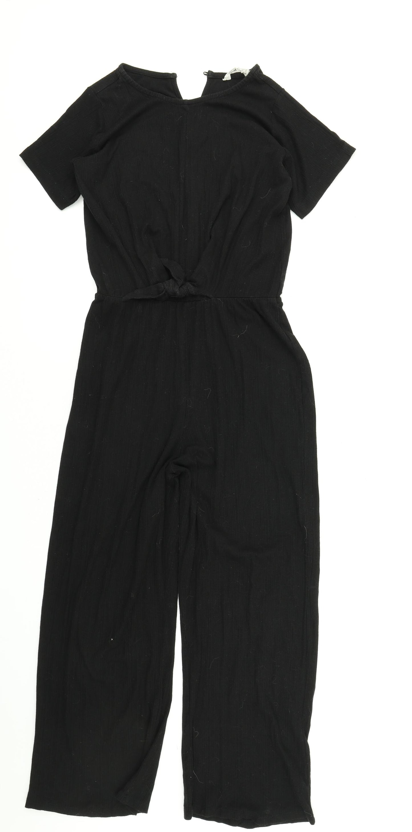 H&M Girls Black   Playsuit One-Piece Size 13-14 Years