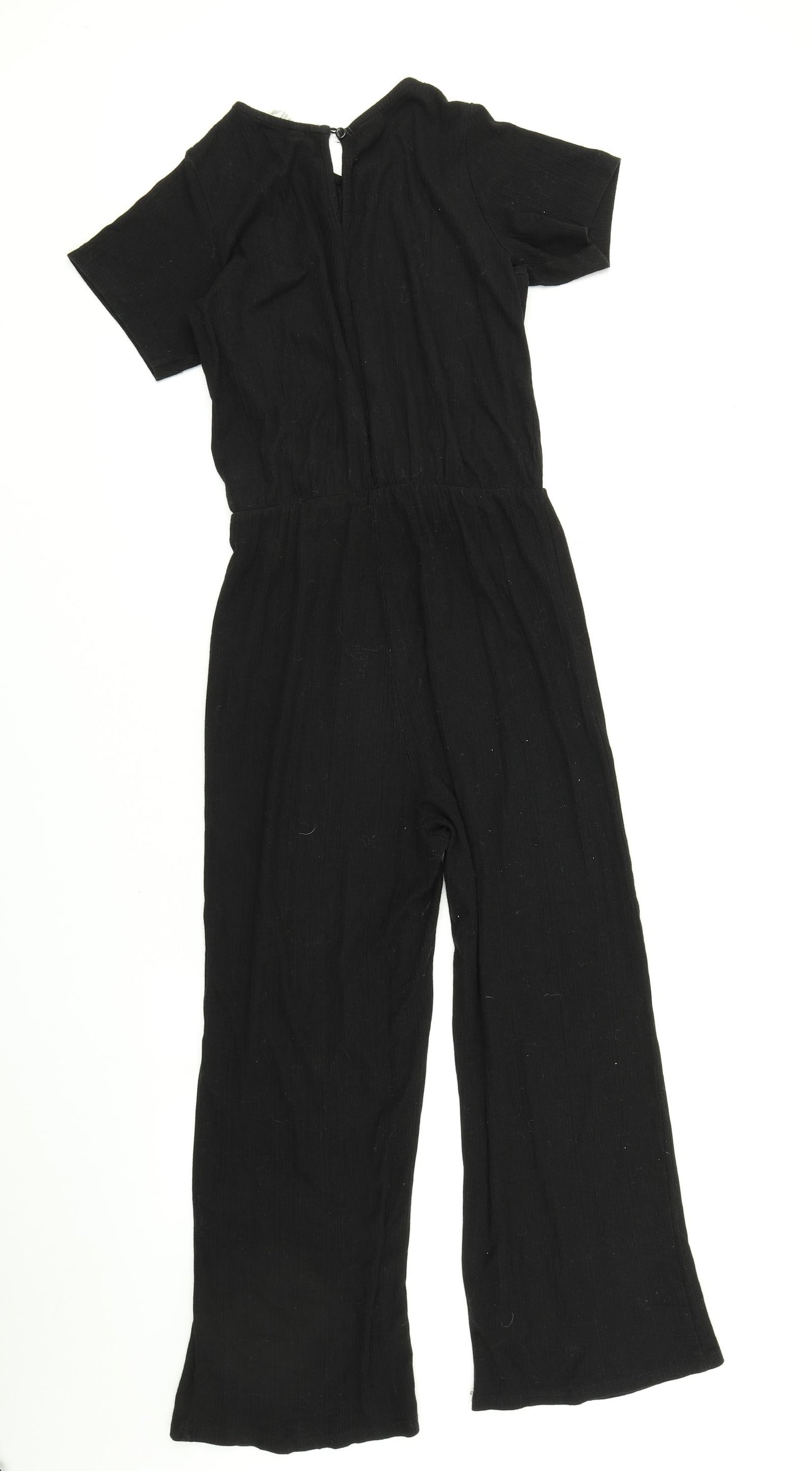 H&M Girls Black   Playsuit One-Piece Size 13-14 Years