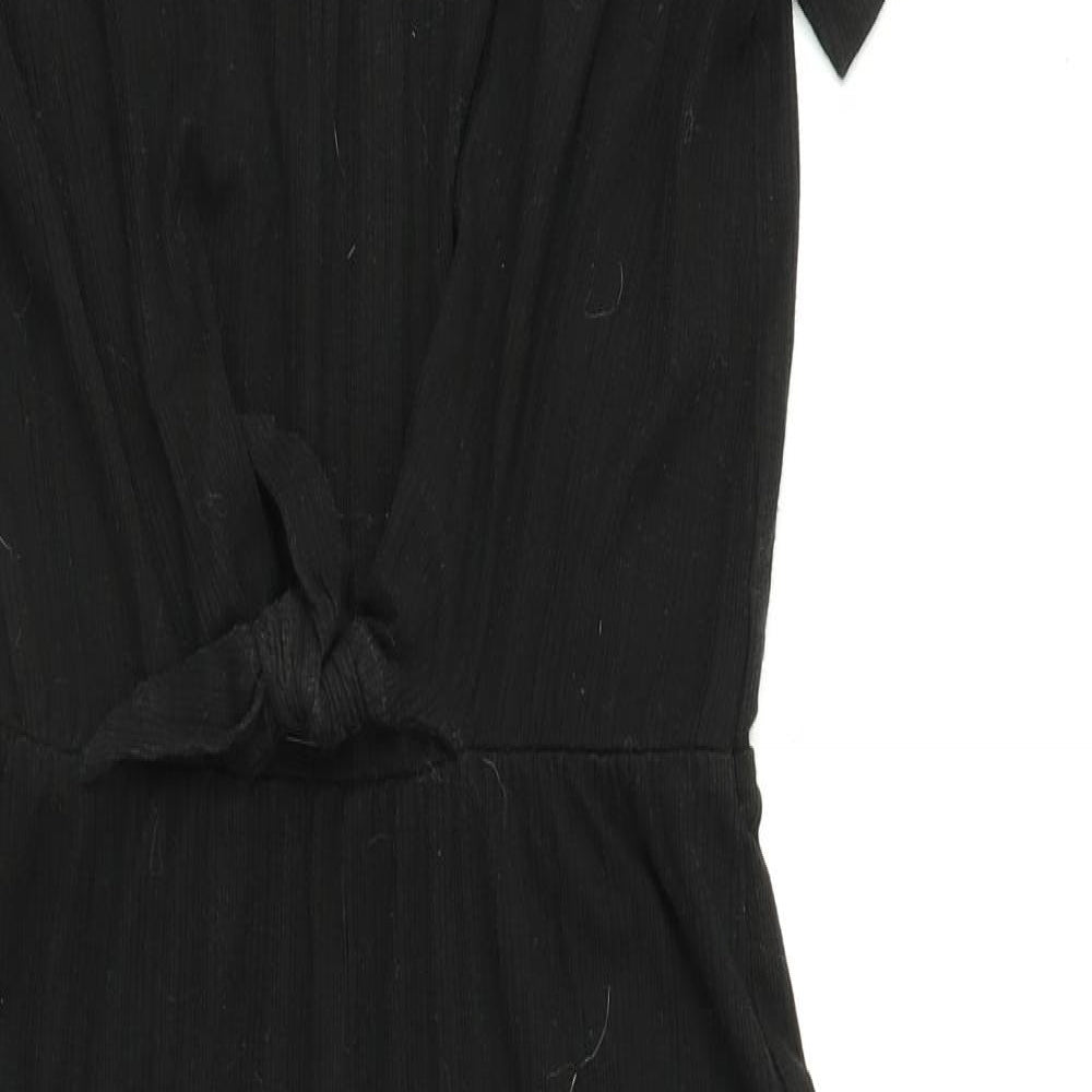 H&M Girls Black   Playsuit One-Piece Size 13-14 Years