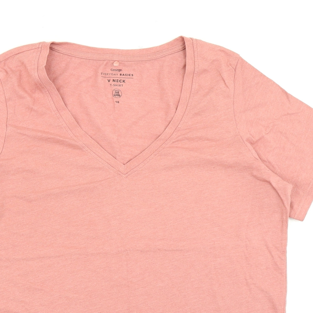 George Womens Pink   Basic T-Shirt Size 10