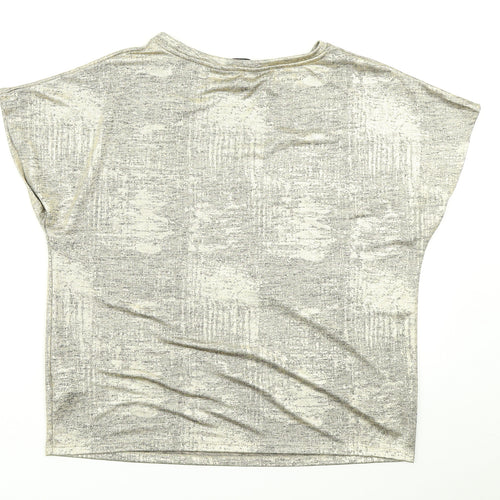 Dorothy Perkins Womens Gold   Basic T-Shirt Size 10