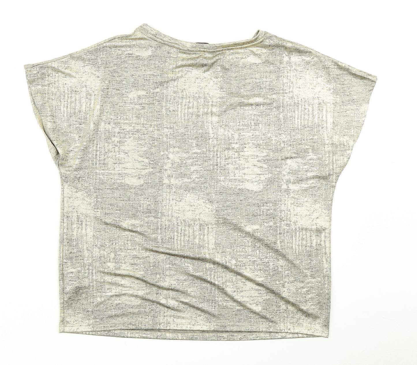 Dorothy Perkins Womens Gold   Basic T-Shirt Size 10