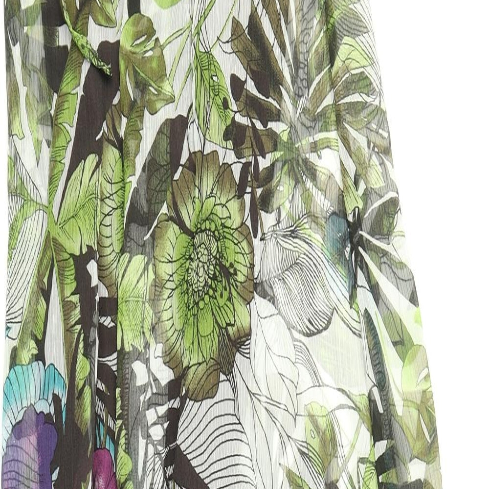 Jane Norman Womens Green Floral  Maxi  Size 12
