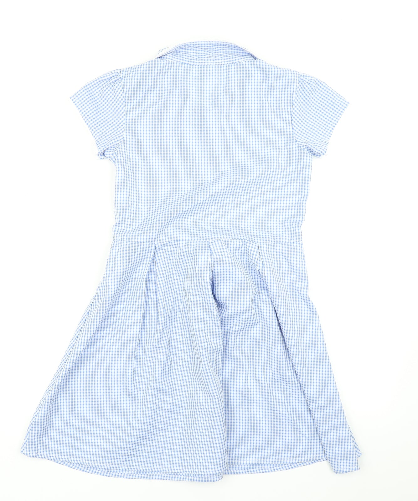 TU Girls Blue Check  Skater Dress  Size 9 Years