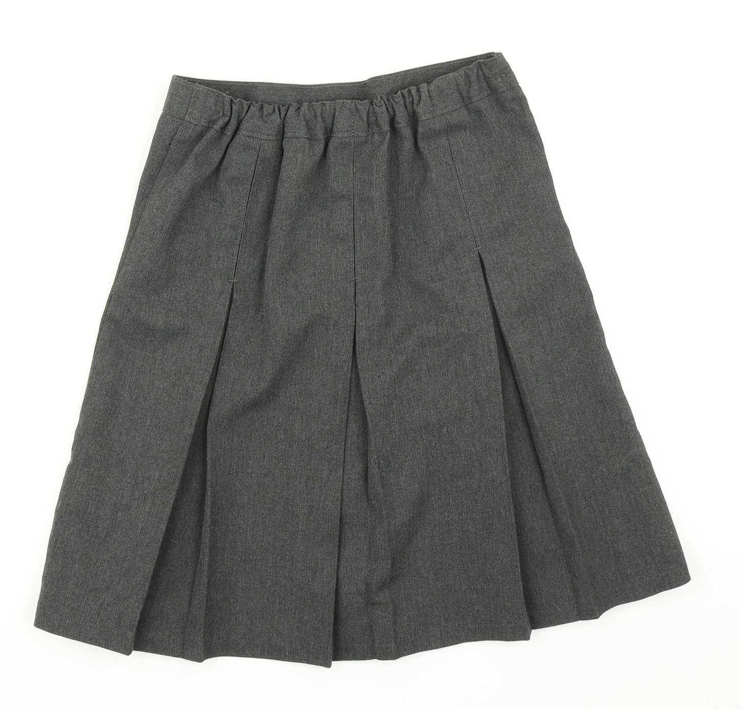 M&S Girls Grey   Pleated Skirt Size 9-10 Years