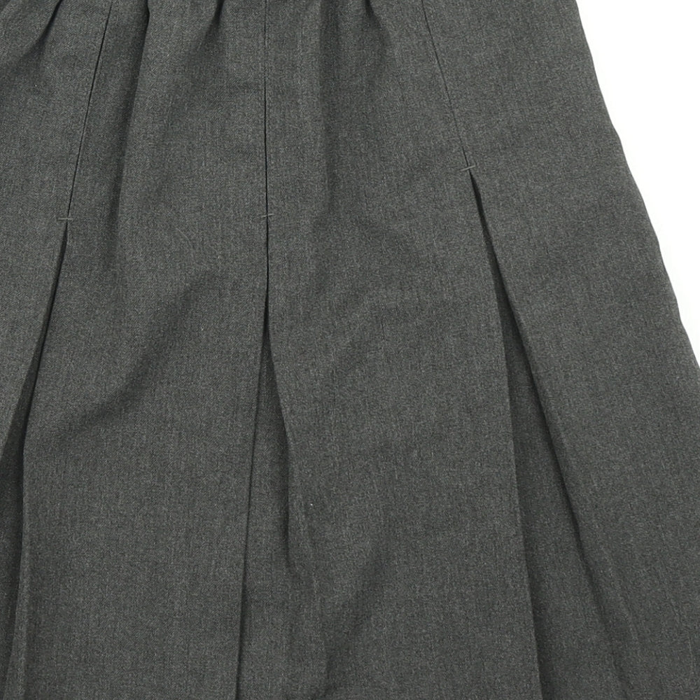 M&S Girls Grey   Pleated Skirt Size 9-10 Years