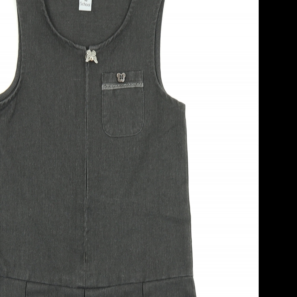 TU Girls Grey   Fit & Flare  Size 9 Years