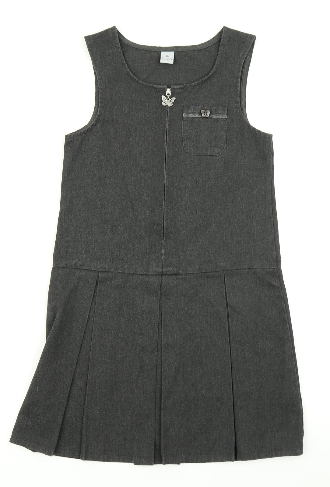 TU Girls Grey   A-Line  Size 9 Years