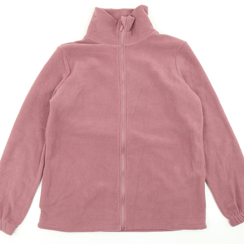 F&F Womens Pink  Fleece Full Zip Sweatshirt Size M