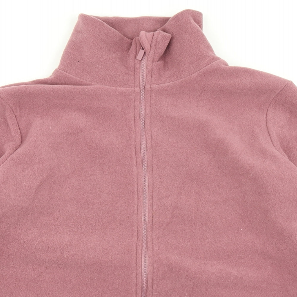 F&F Womens Pink  Fleece Full Zip Sweatshirt Size M