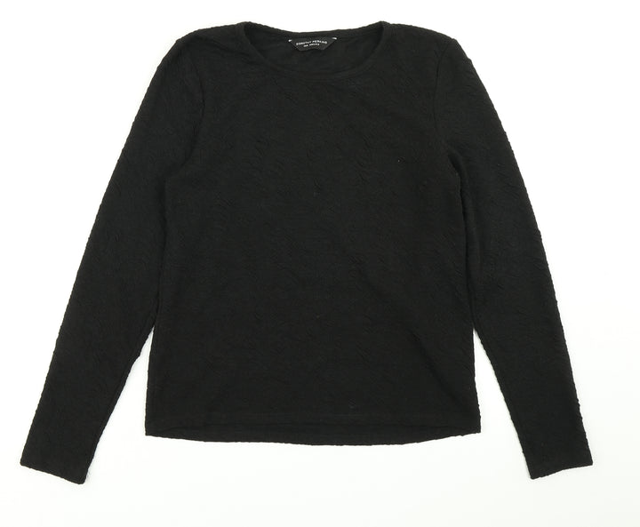 Dorothy Perkins Womens Black   Basic T-Shirt Size 10