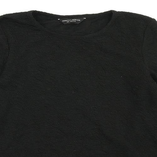 Dorothy Perkins Womens Black   Basic T-Shirt Size 10