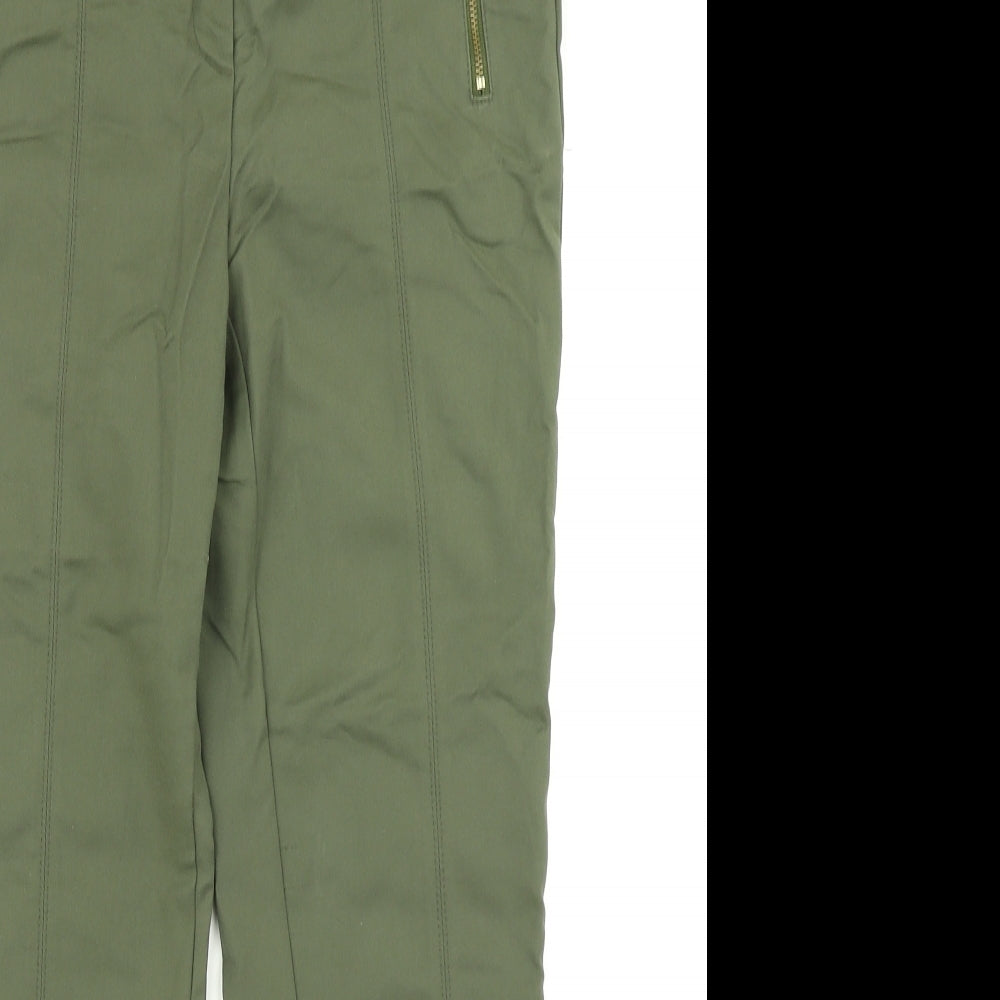 F&F Womens Green   Chino Trousers Size 10 L25 in