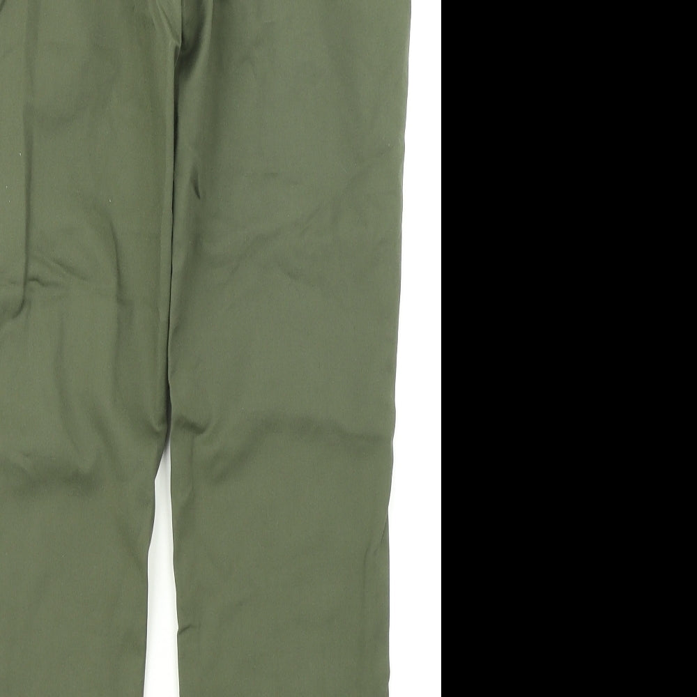 F&F Womens Green   Chino Trousers Size 10 L25 in
