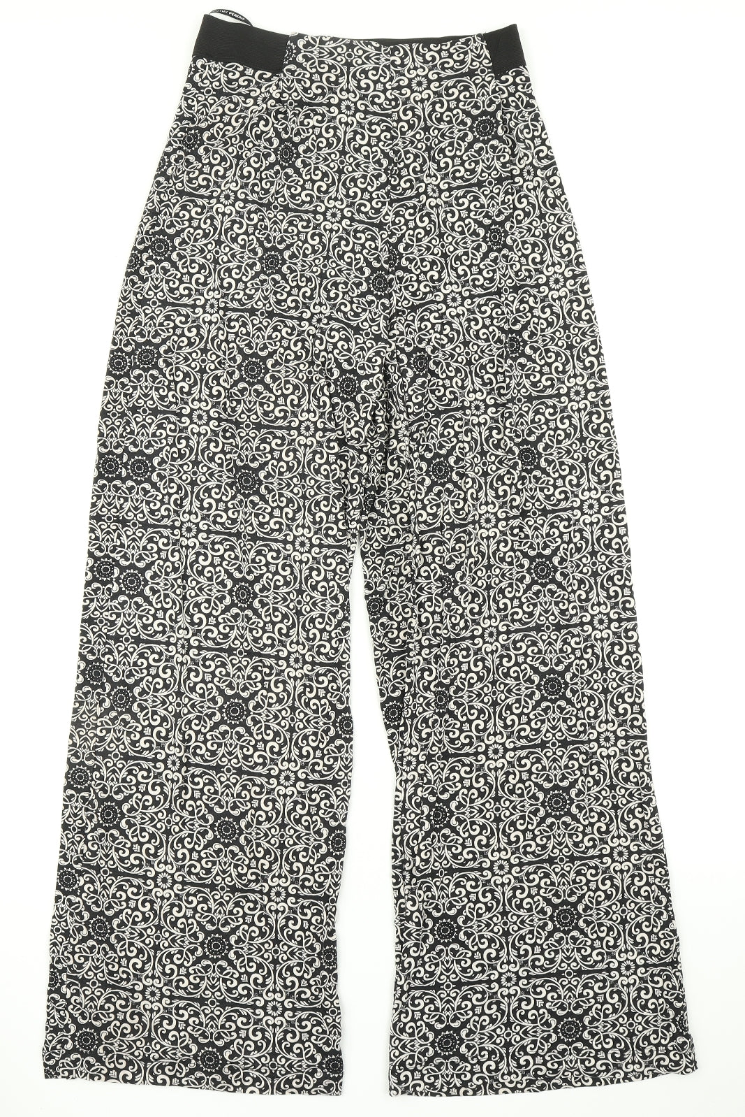 Dorothy Perkins Womens Black Paisley  Trousers  Size 8 L28 in