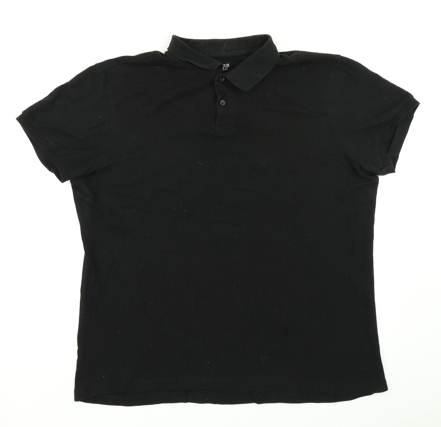 Cedar Wood State Mens Black    Polo Size XL