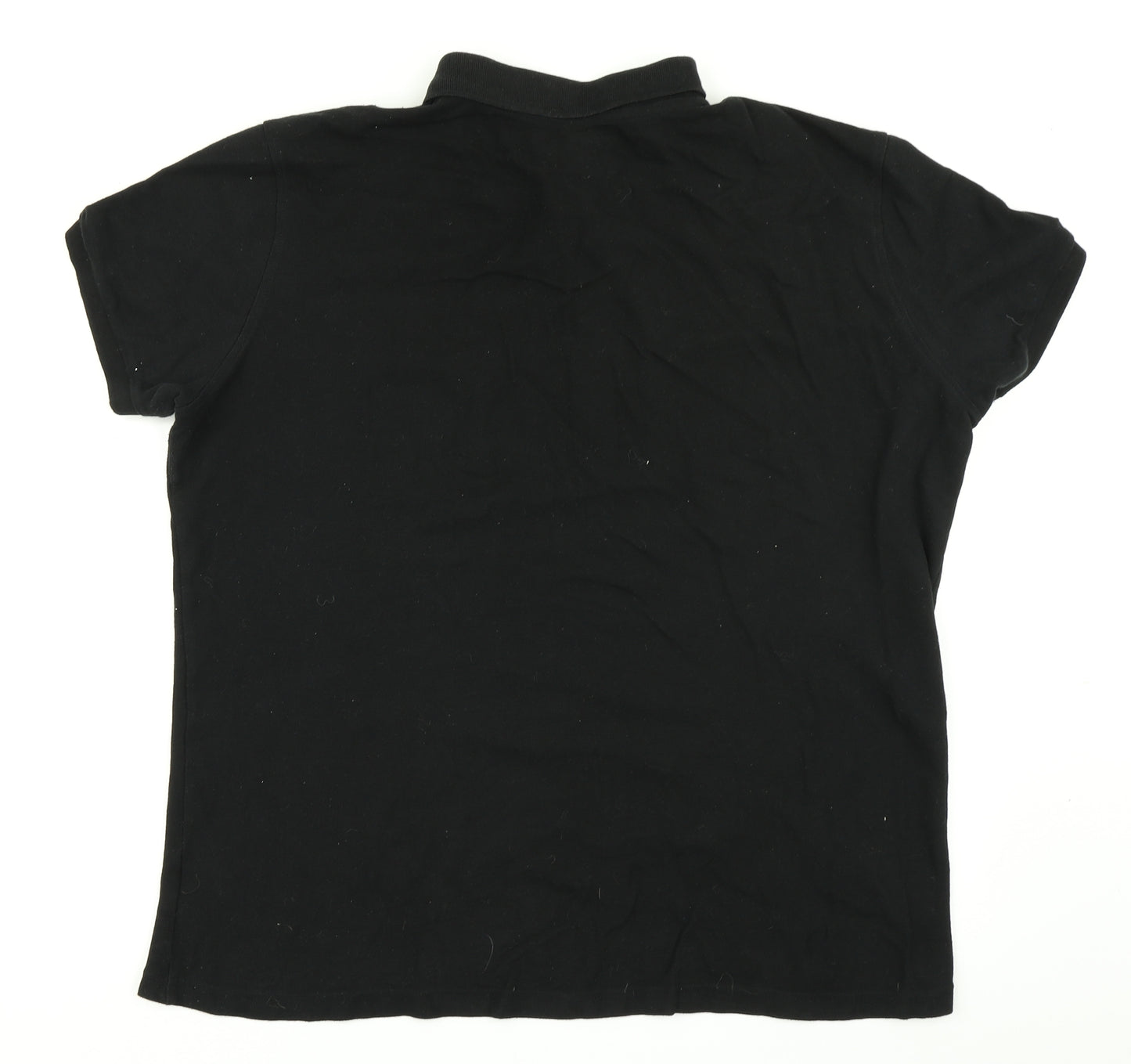 Cedar Wood State Mens Black    Polo Size XL