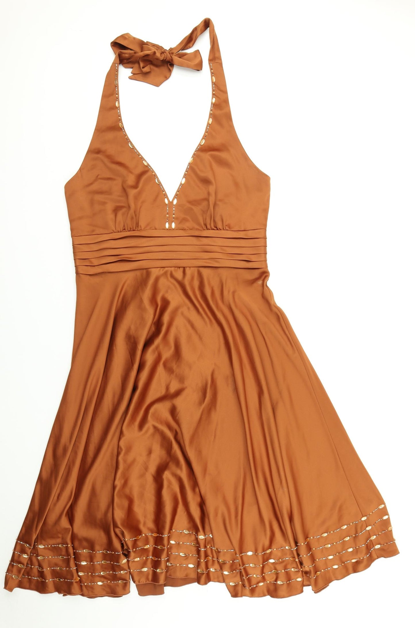Nicholas Millington Womens Brown   Fit & Flare  Size 16