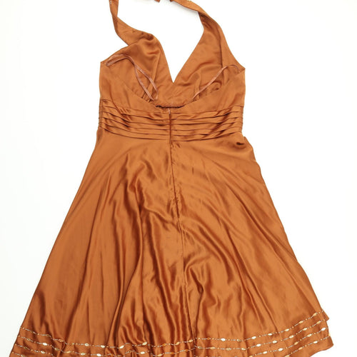 Nicholas Millington Womens Brown   Fit & Flare  Size 16