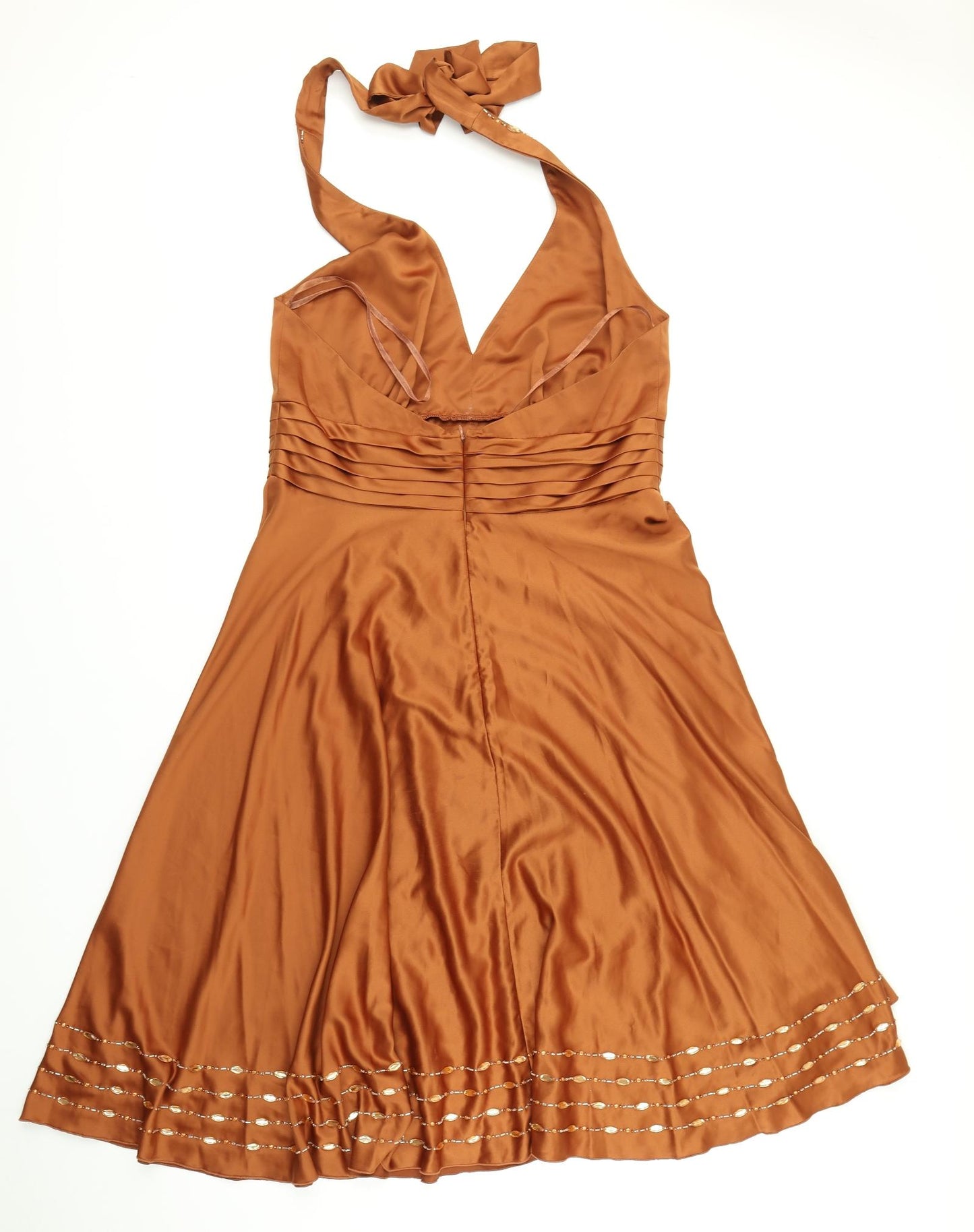 Nicholas Millington Womens Brown   Fit & Flare  Size 16