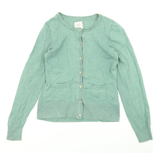 Mantaray Womens Green  Knit Cardigan Jumper Size 10